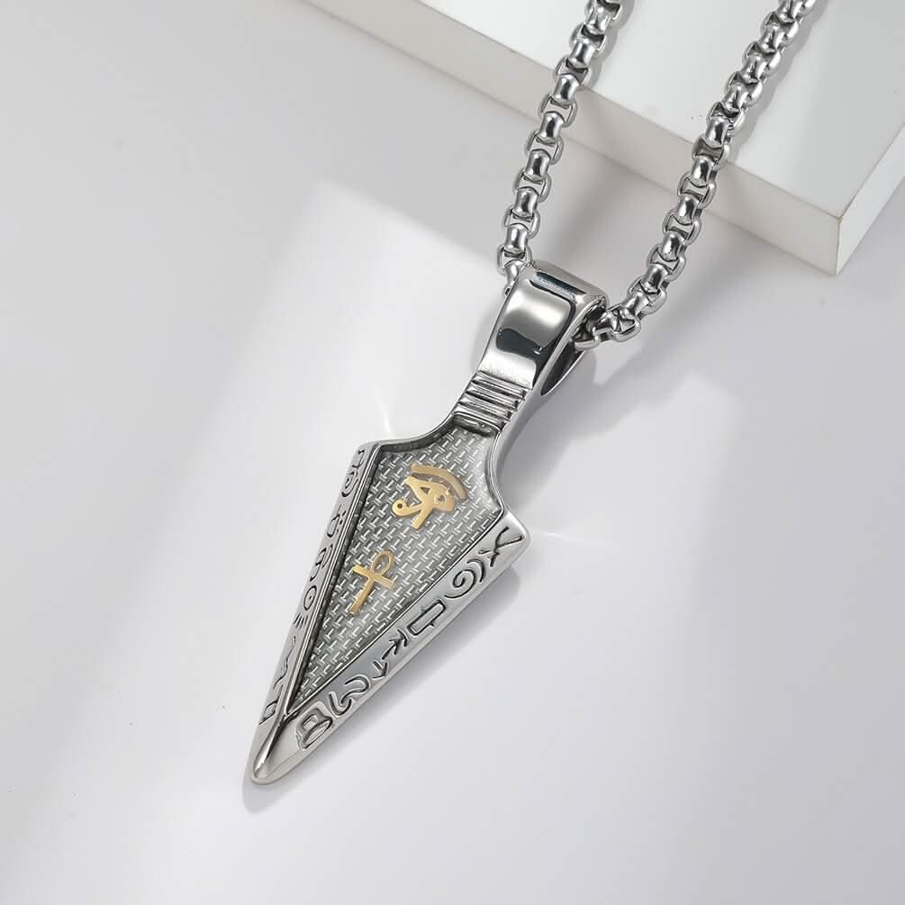 HORUS EYE NECKLACE - SILVER - Boujisphere