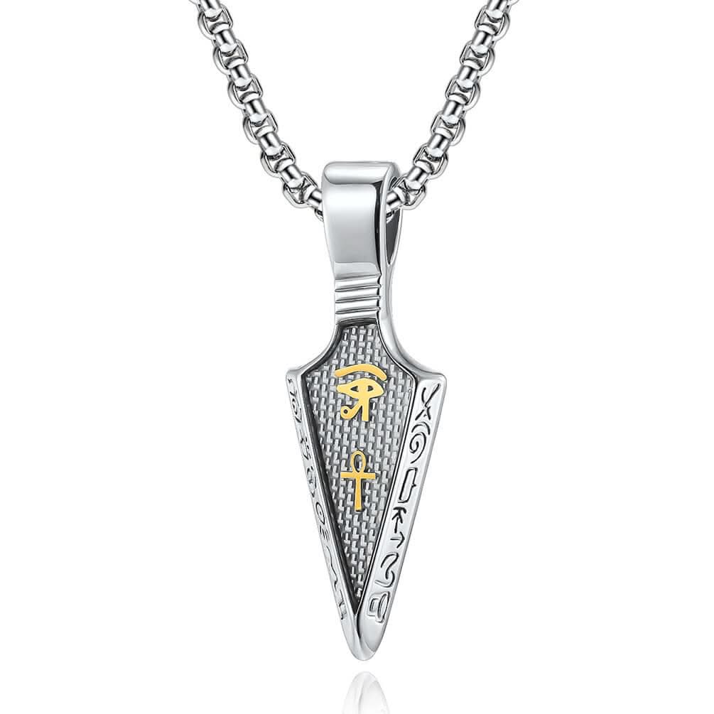 HORUS EYE NECKLACE - SILVER - Boujisphere