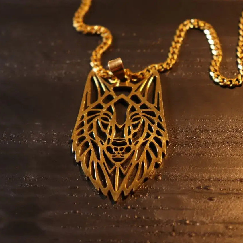 WOLF NECKLACE - GOLD