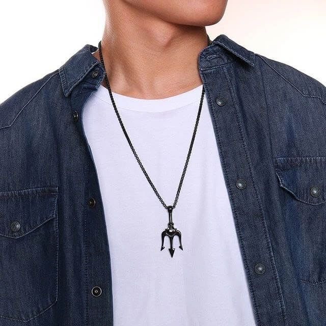 POSEIDON NECKLACE - BLACK - Boujisphere