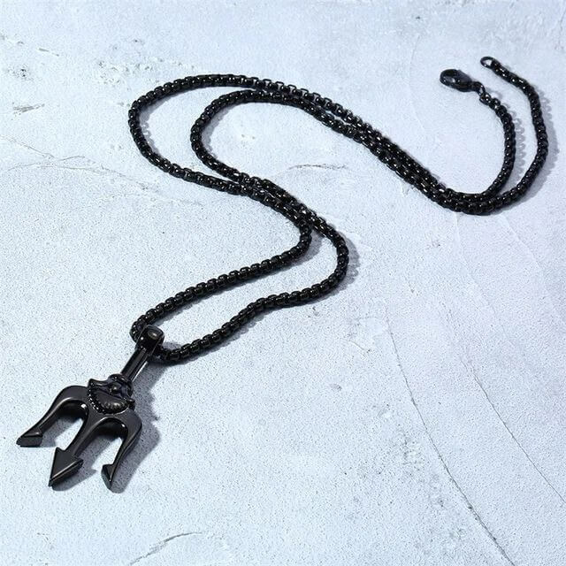 POSEIDON NECKLACE - BLACK - Boujisphere