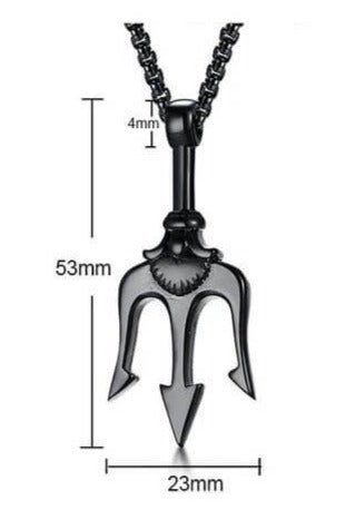 POSEIDON NECKLACE - BLACK - Boujisphere