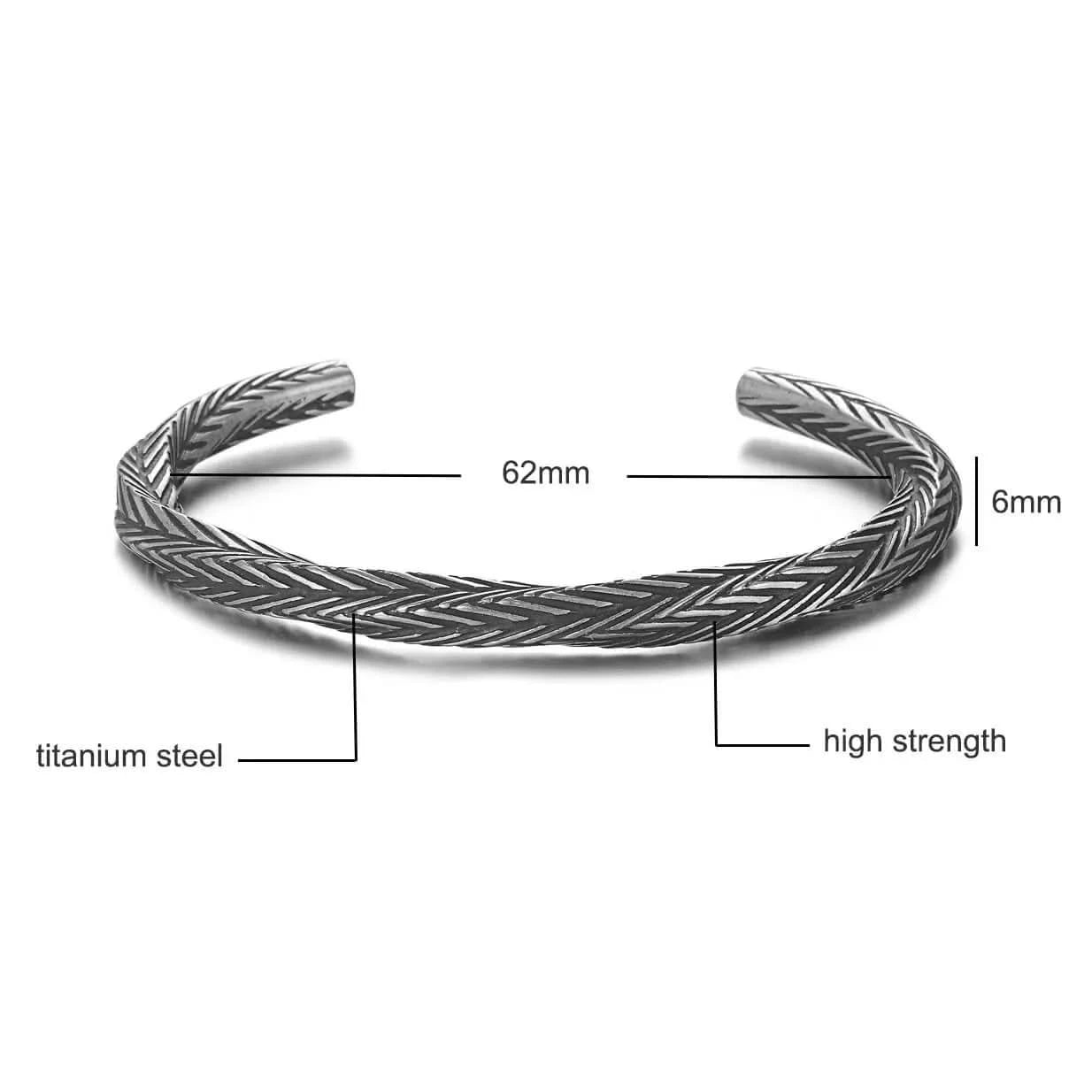 TWISTED CUFF BRACELET - GRAY - Boujisphere