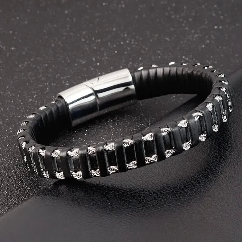 WOVEN BRACELET - BLACK - Boujisphere