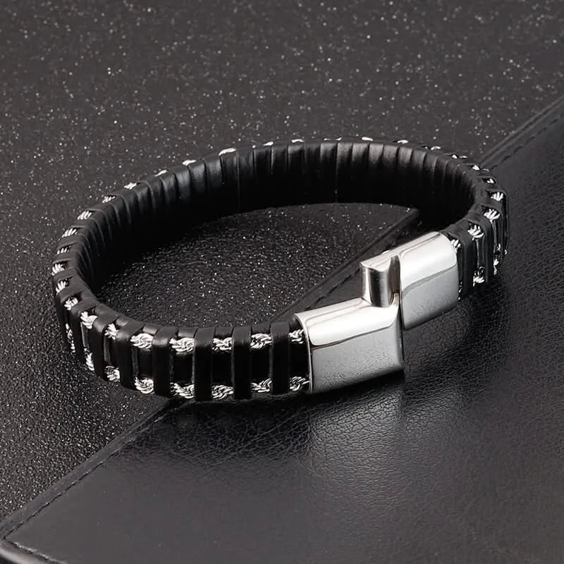 WOVEN BRACELET - BLACK - Boujisphere